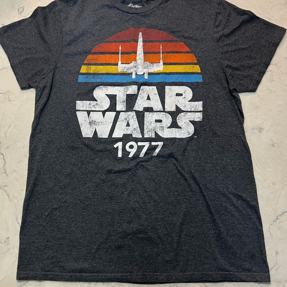 Star Wars 1977‎ Retro T-Shirt - Dark Gray